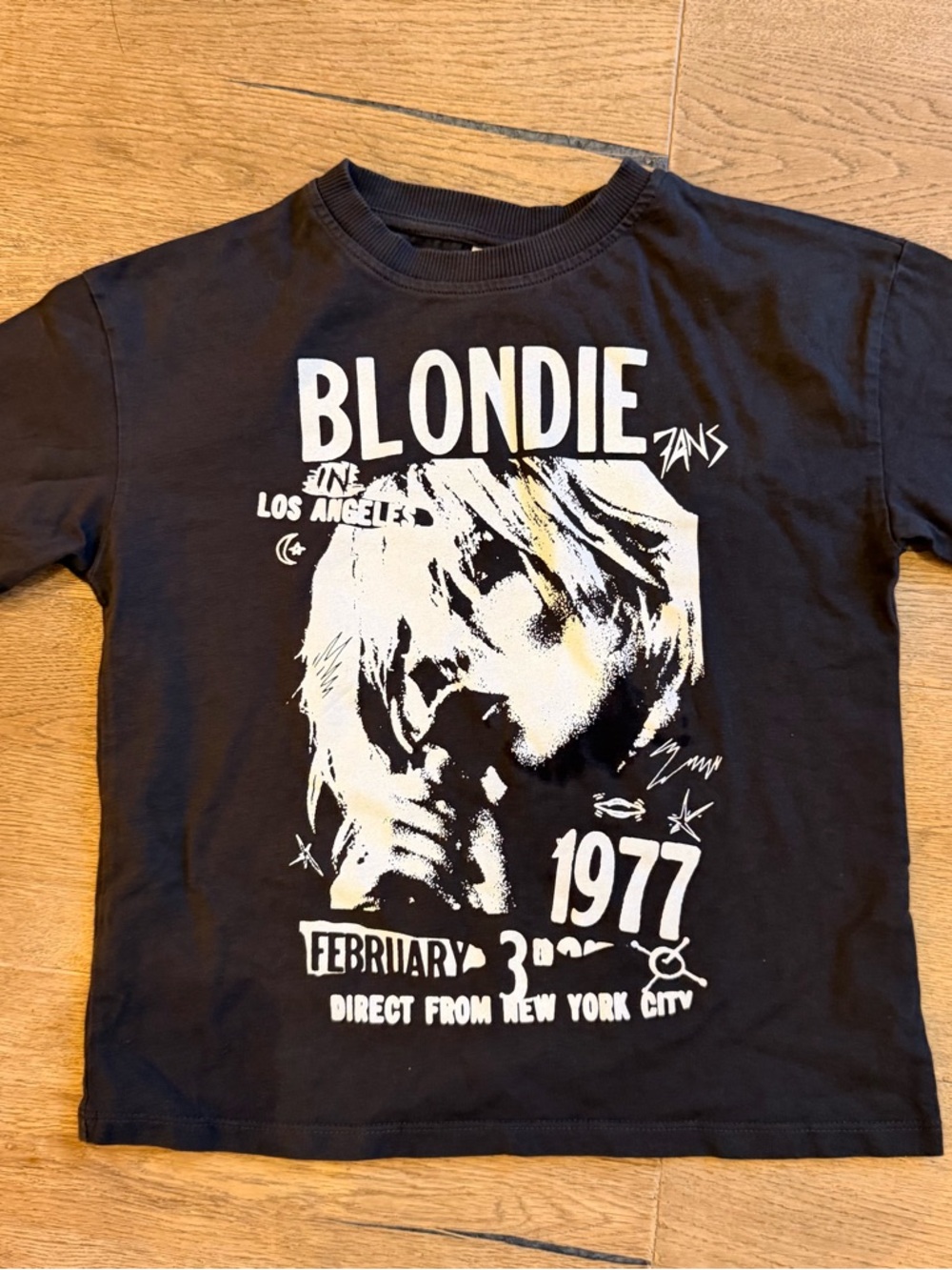 Girls Blondie Graphic Short Sleeve Tee black
